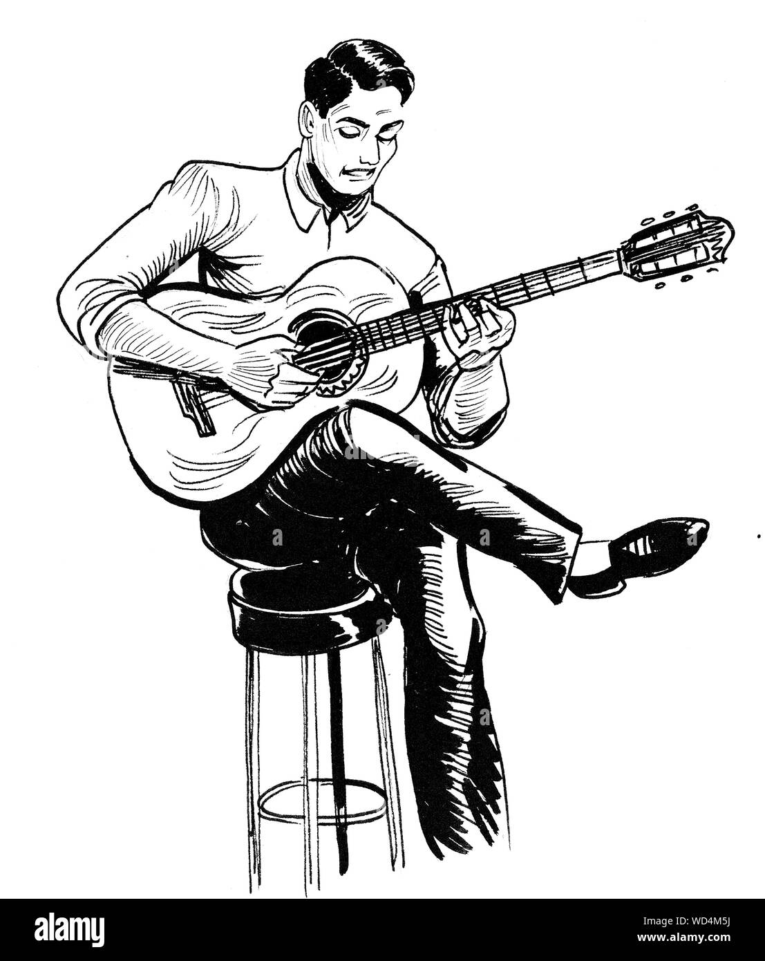Tocando guitarra dibujo fotografías e imágenes de alta resolución - Alamy Tocando guitarra dibujo fotografías e imágenes de alta resolución - Alamy