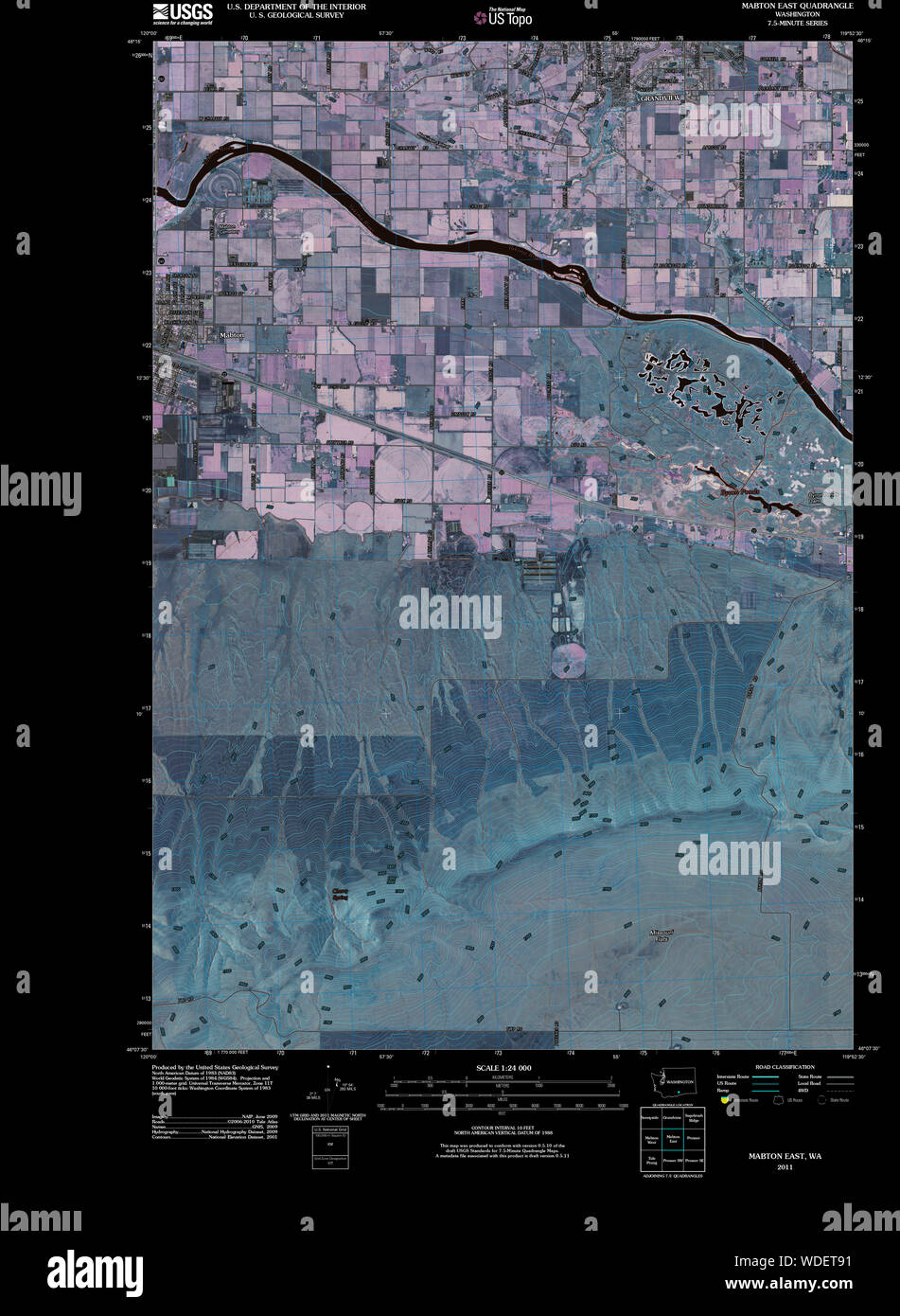 Mapa de mabton washington fotografías e imágenes de alta resolución Alamy