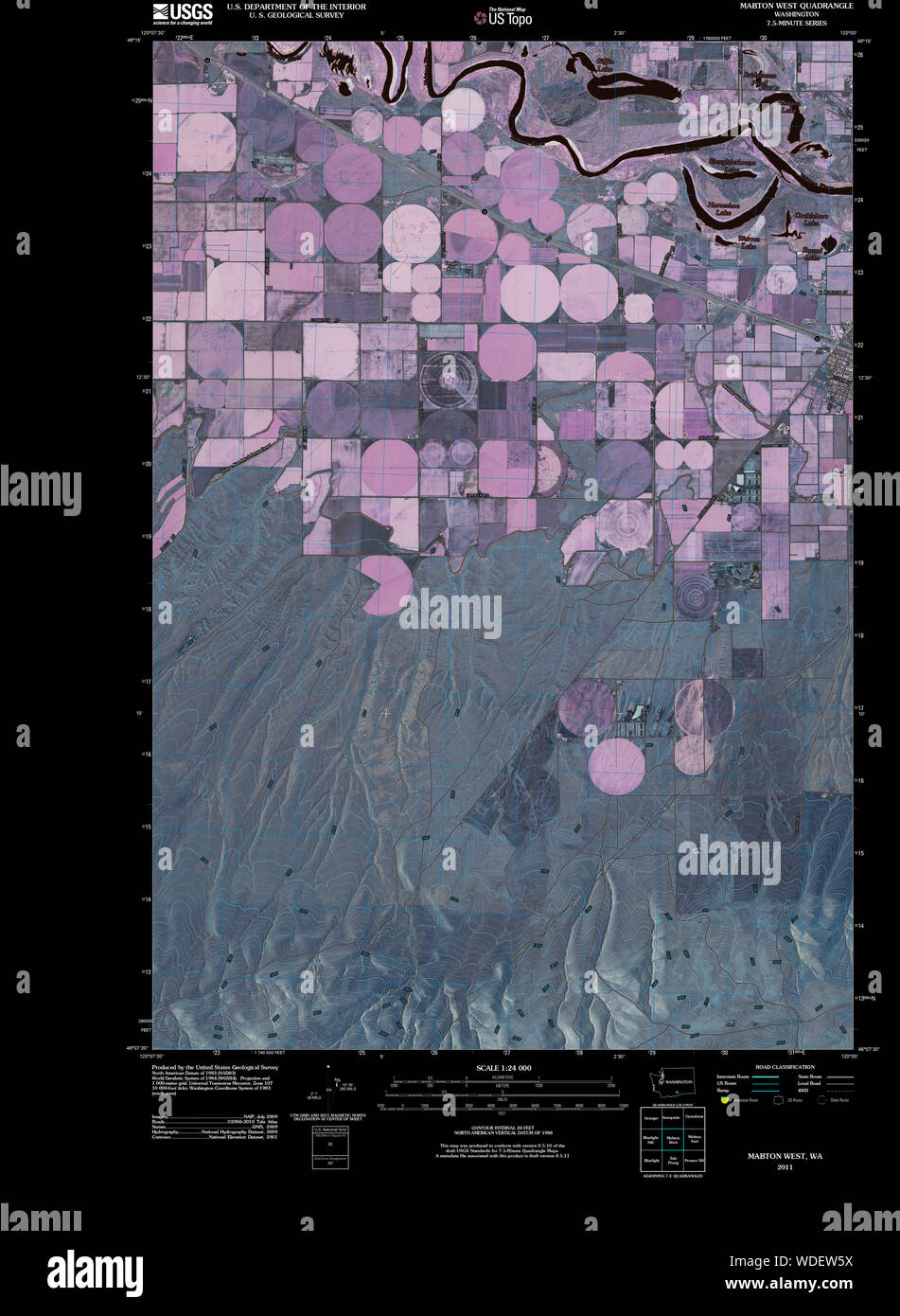 Mapa de mabton washington fotografías e imágenes de alta resolución Alamy