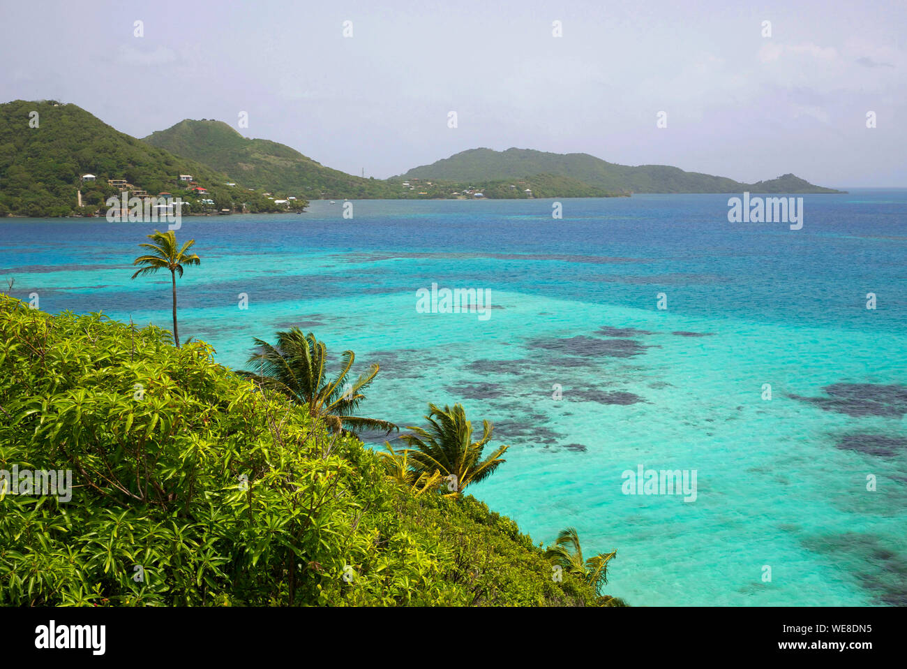 Colombia, la Isla de Providencia, Cayo Cangrejo, islote en el Mar Caribe Foto de stock