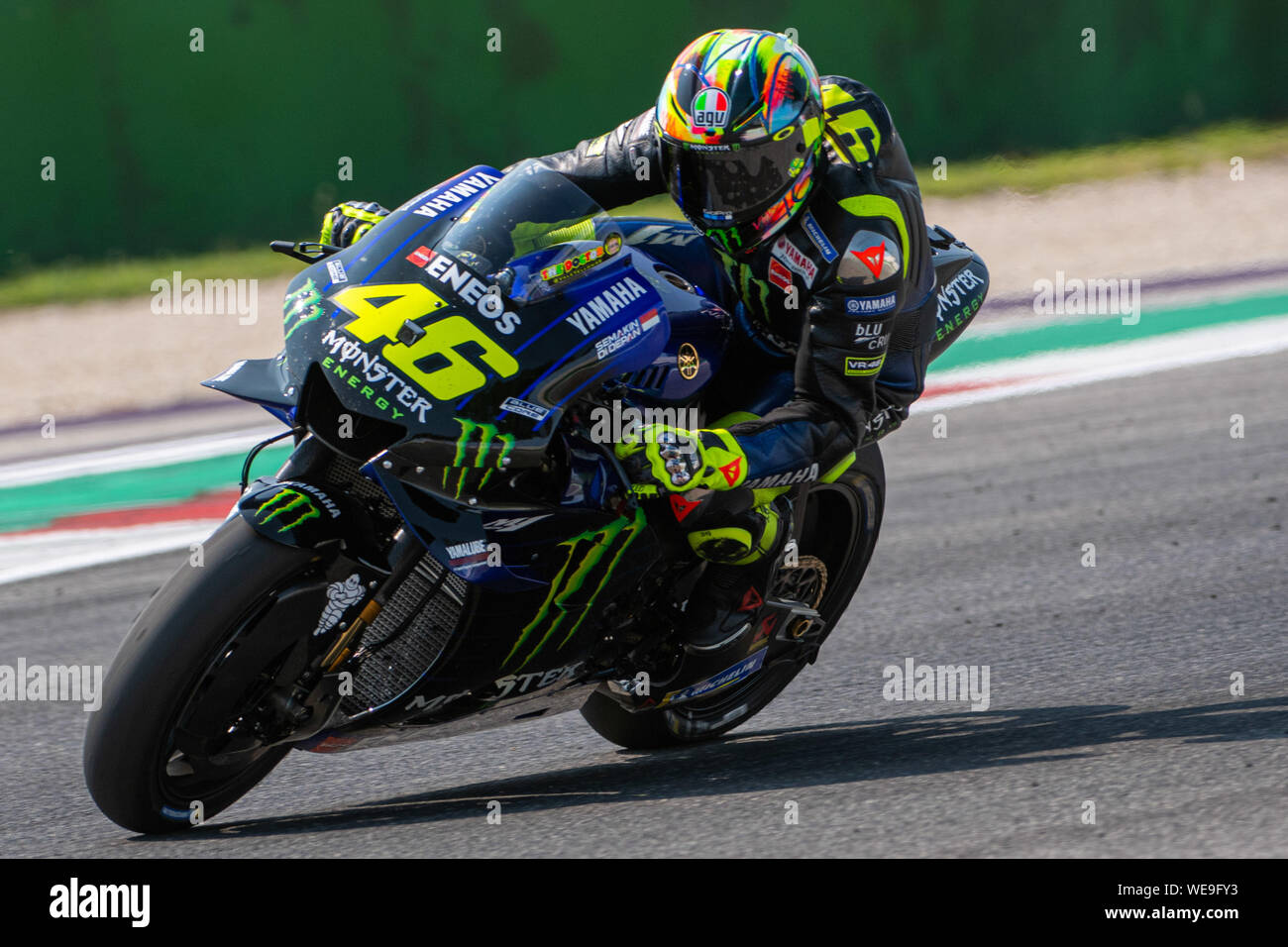 Productos para aficionados Camisetas y Tops Valentino Rossi VR46 Moto GP M1  Negro Line Yamaha Camiseta Oficial 2019 raghuinstech.com