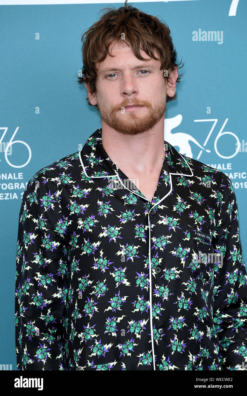 Venezia, Italia. 30 Aug, 2019. 76º Festival de Cine de Venecia 2019, Photocall película 'Seberg'foto: Jack O'Connel Crédito: Agencia Fotográfica Independiente/Alamy Live News Foto de stock