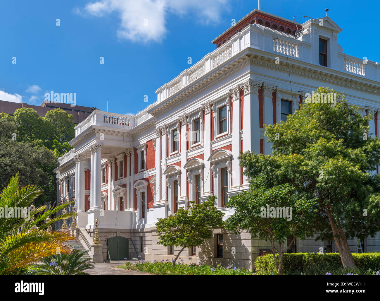 Las casas del parlamento, Ciudad del Cabo, Western Cape, Sudáfrica Foto de stock