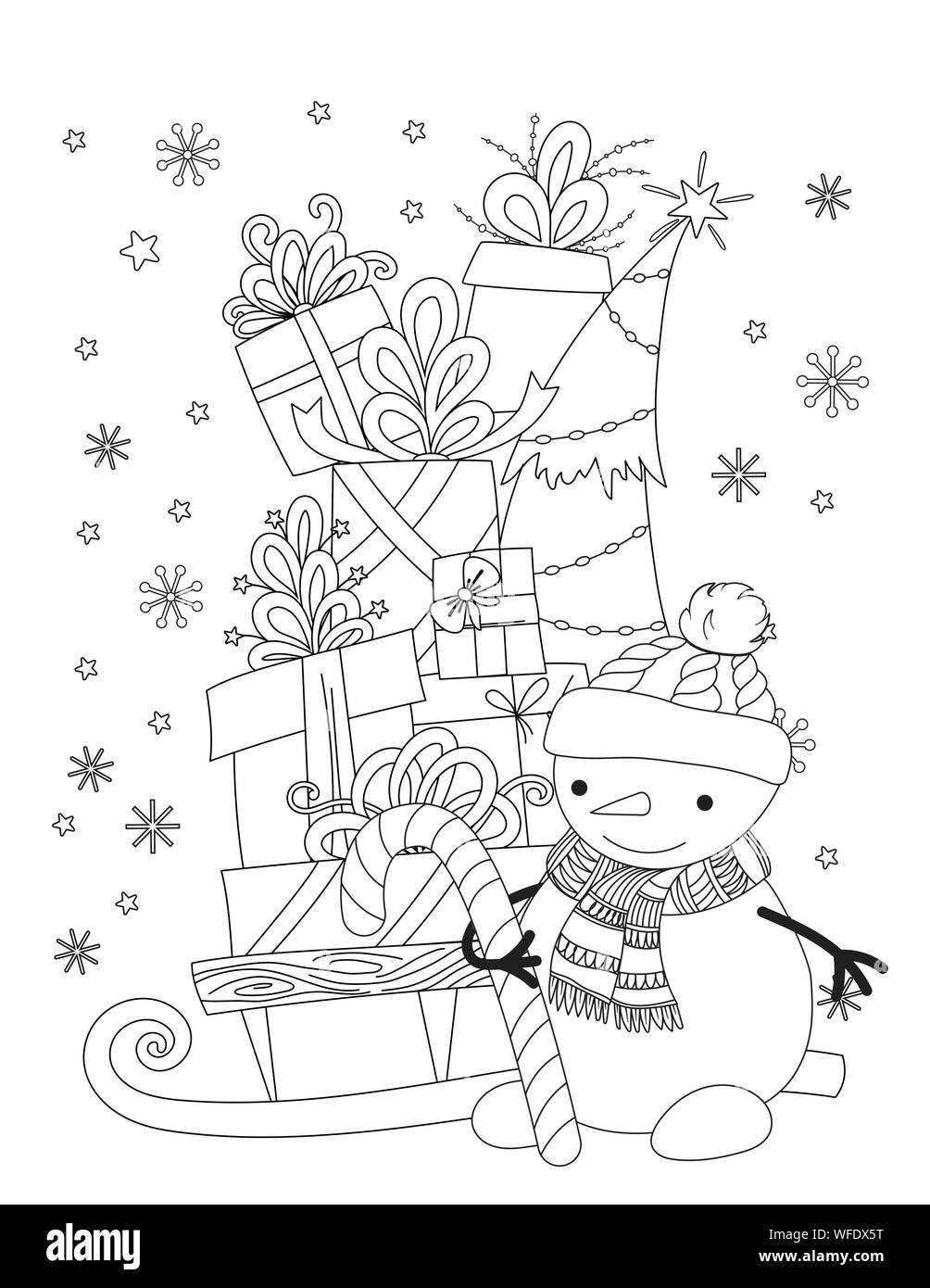 página de libro para colorear para niños. pastel de regalo estilo de  dibujos animados ilustración vectorial aislado sobre fondo blanco. 9224573  Vector en Vecteezy