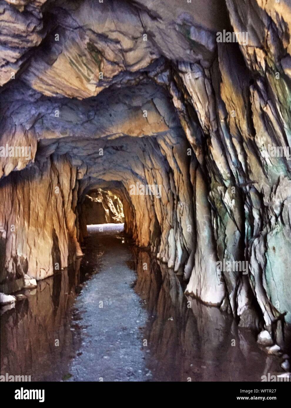Paseo en Catedral Caverns State Park Foto de stock