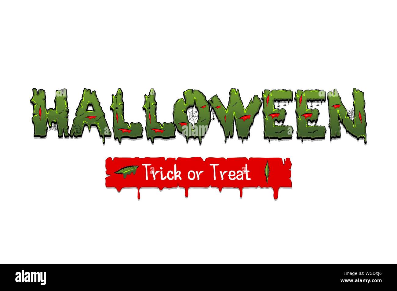 Feliz fiesta de Halloween comic pop art de fuente de texto Ilustración del Vector