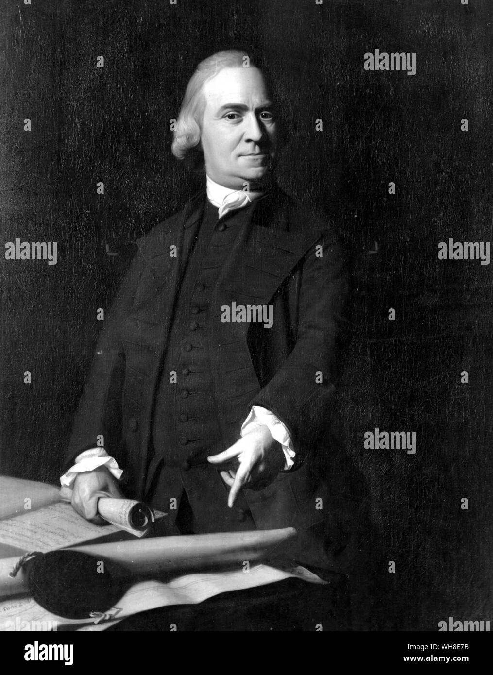 El Gobernador Samuel Adams (1722-1803). . . . . Foto de stock