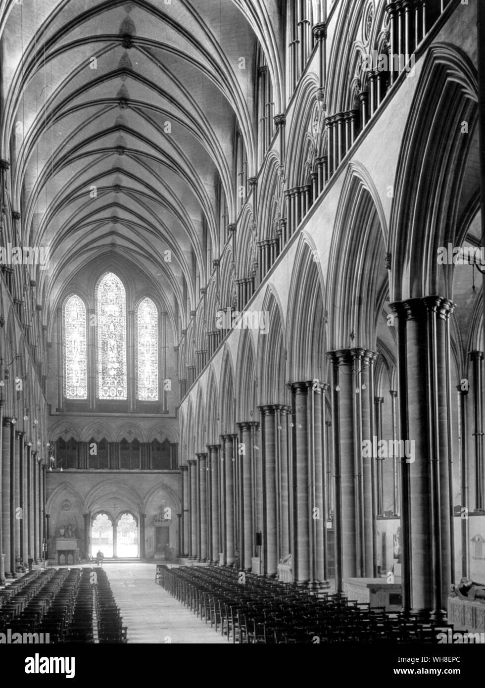Techo de la catedral de salisbury fotografías e imágenes de alta