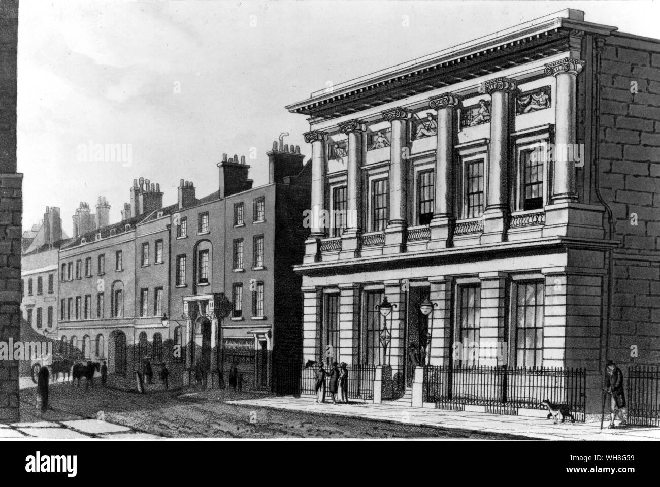 La venta comercial de Londres habitaciones, construido en 1811 y reconstruido en 1859, permaneció abierta hasta la Segunda Guerra Mundial. Foto de stock