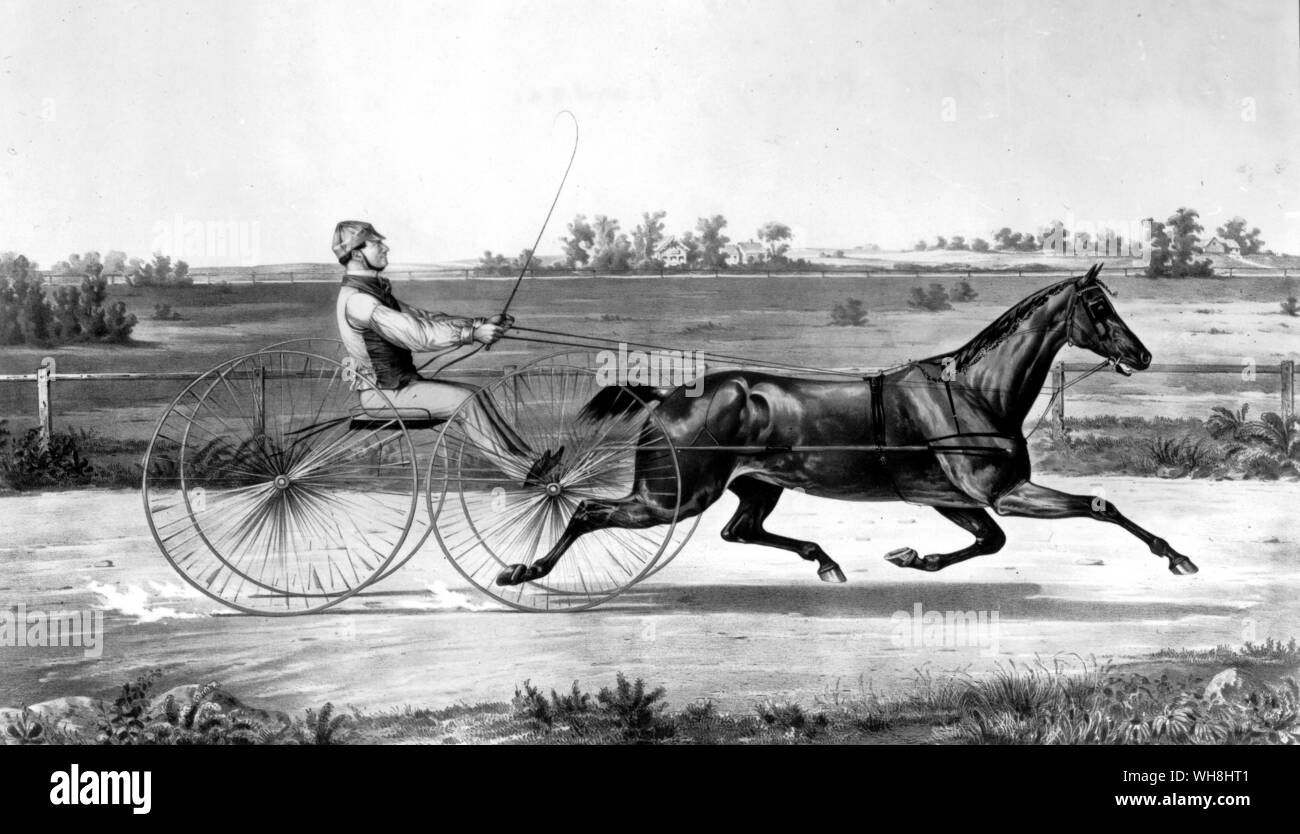 Flora templo, Utica Curso de trote, 20 de agosto de 1853. La historia de las carreras de caballos por Roger Longrigg, página 128. Foto de stock
