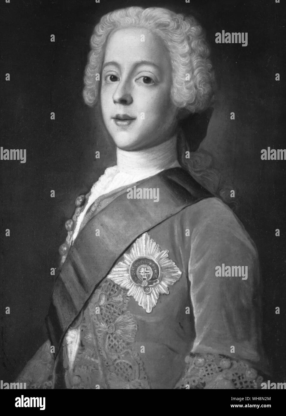 Charles Edward Stuart héroe del romanticismo Escocés Foto de stock