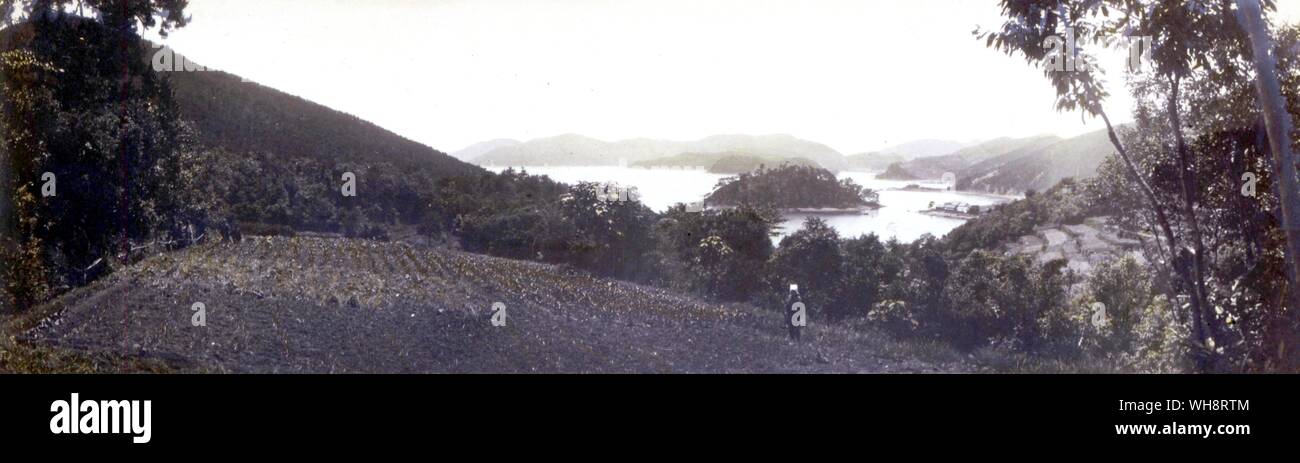 Desde Tsubone Sakoshi Bay. 1904. Foto de stock