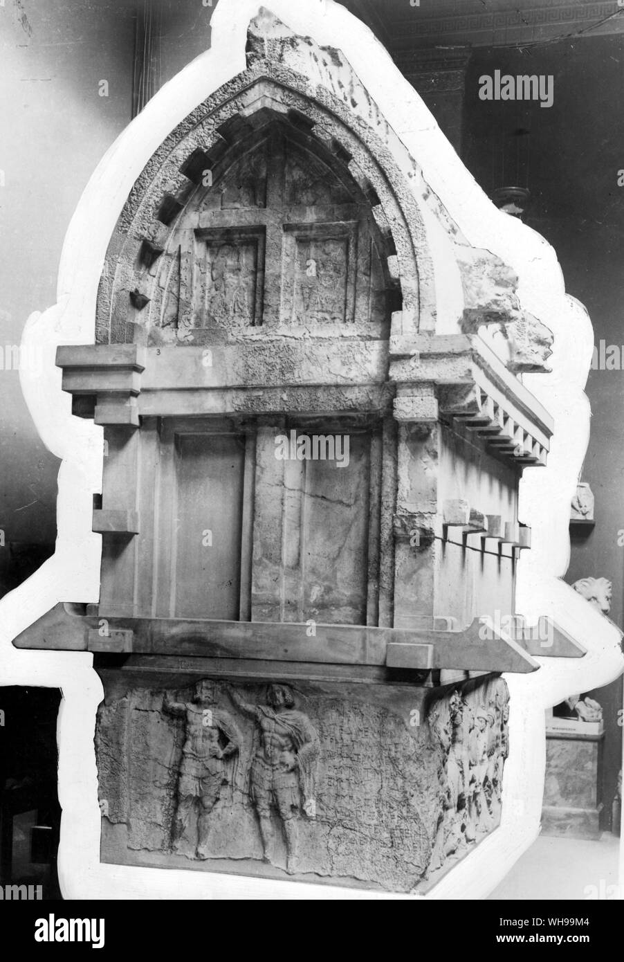El licio tumba construida probablemente para un príncipe Licio o persa alrededor de 375 A.C. Foto de stock