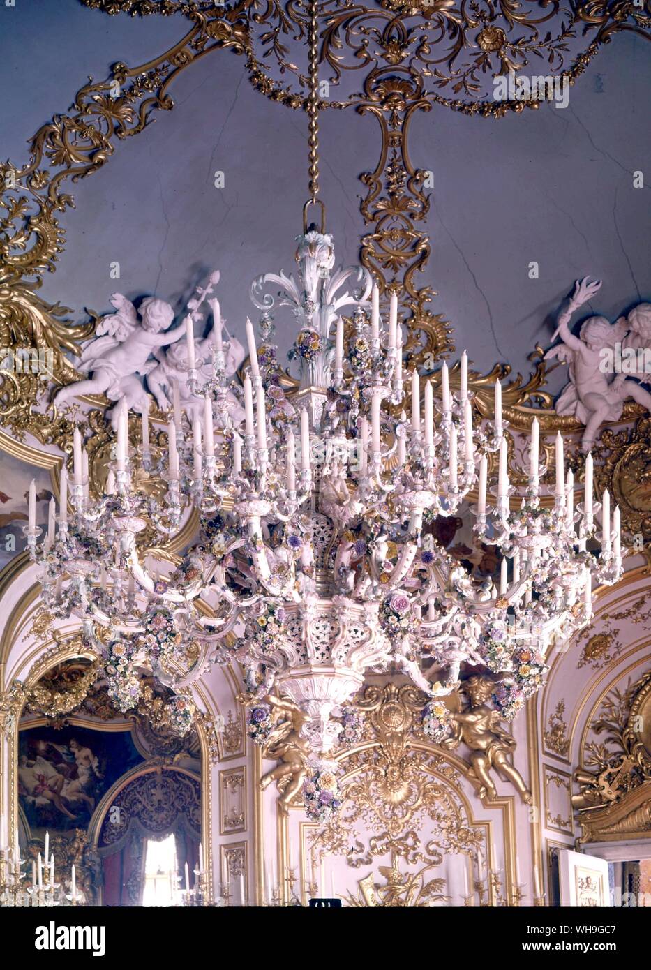 Meissen Candelabrum Herrenchiemsee candelabro más grande del mundo  Fotografía de stock - Alamy