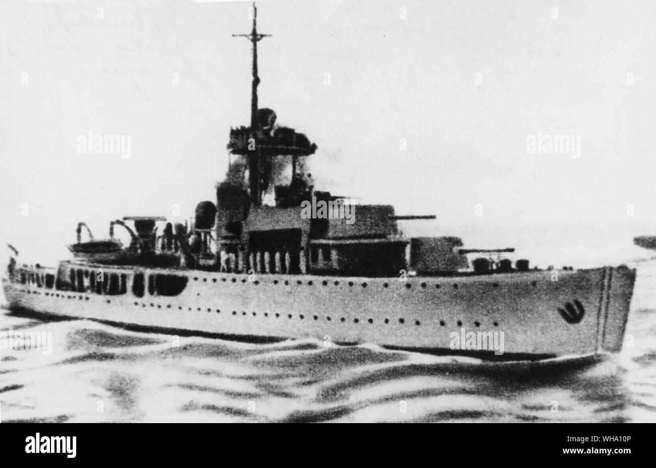 WW2: Battleship/ Batalla en Holanda, mayo de 1940. Defender el dique contra los alemanes. Foto de stock