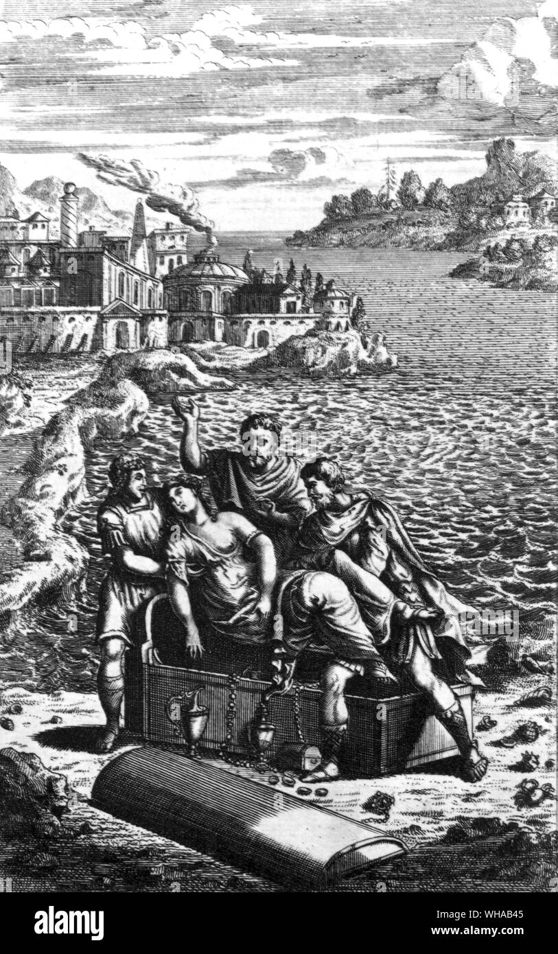 Rowe edition frontispicio 1709 de Pericles . Mayor análisis. Mejor calidad. Foto de stock