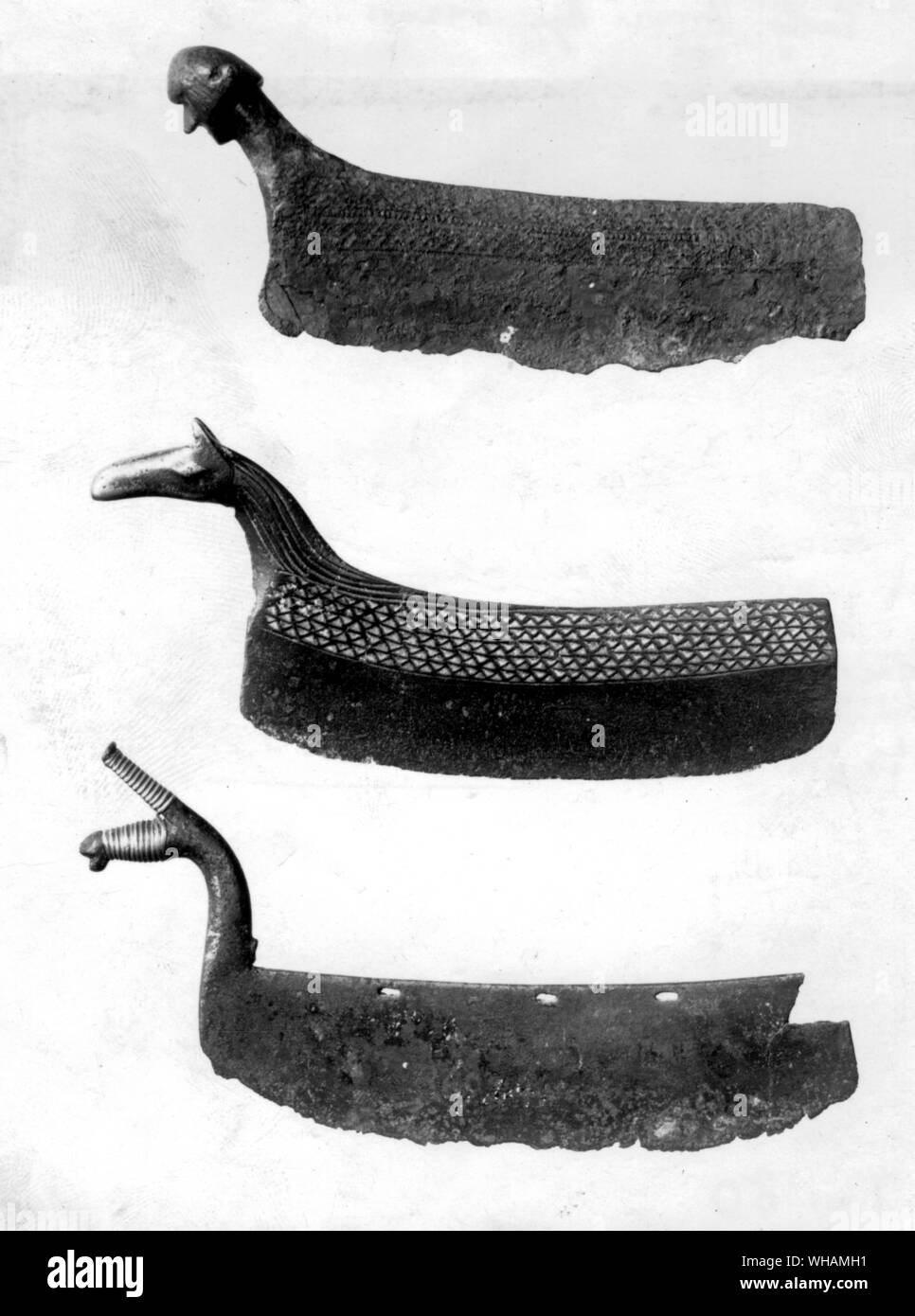 Edad del Bronce la maquinilla de afeitar. Selandia Foto de stock