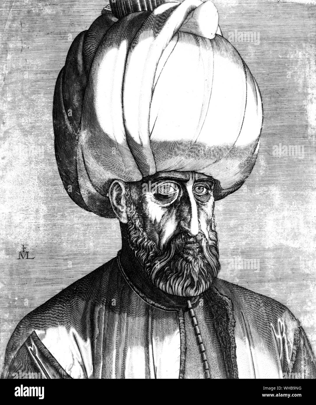 El Sultán Suleiman II - 1496 - 1566 : La magnífica Foto de stock
