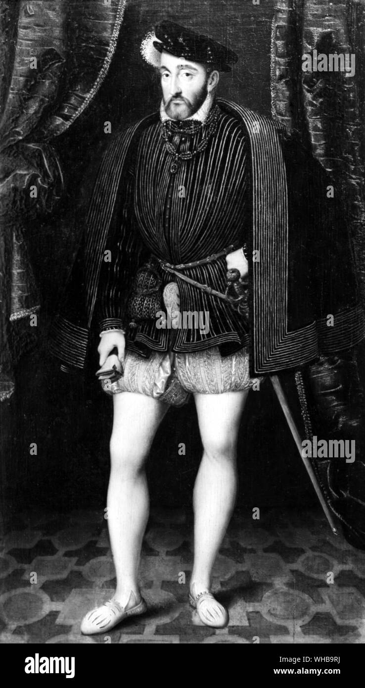 El Dauphin Henri , desde el retrato de él como rey de Francia por Francois Clouet Foto de stock