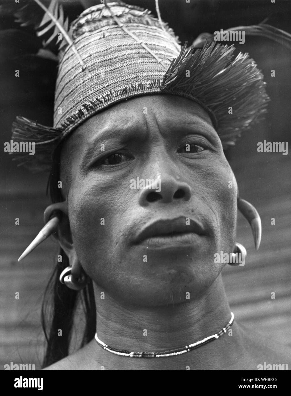 Un típico Kayan Sarawak Borneo Foto de stock