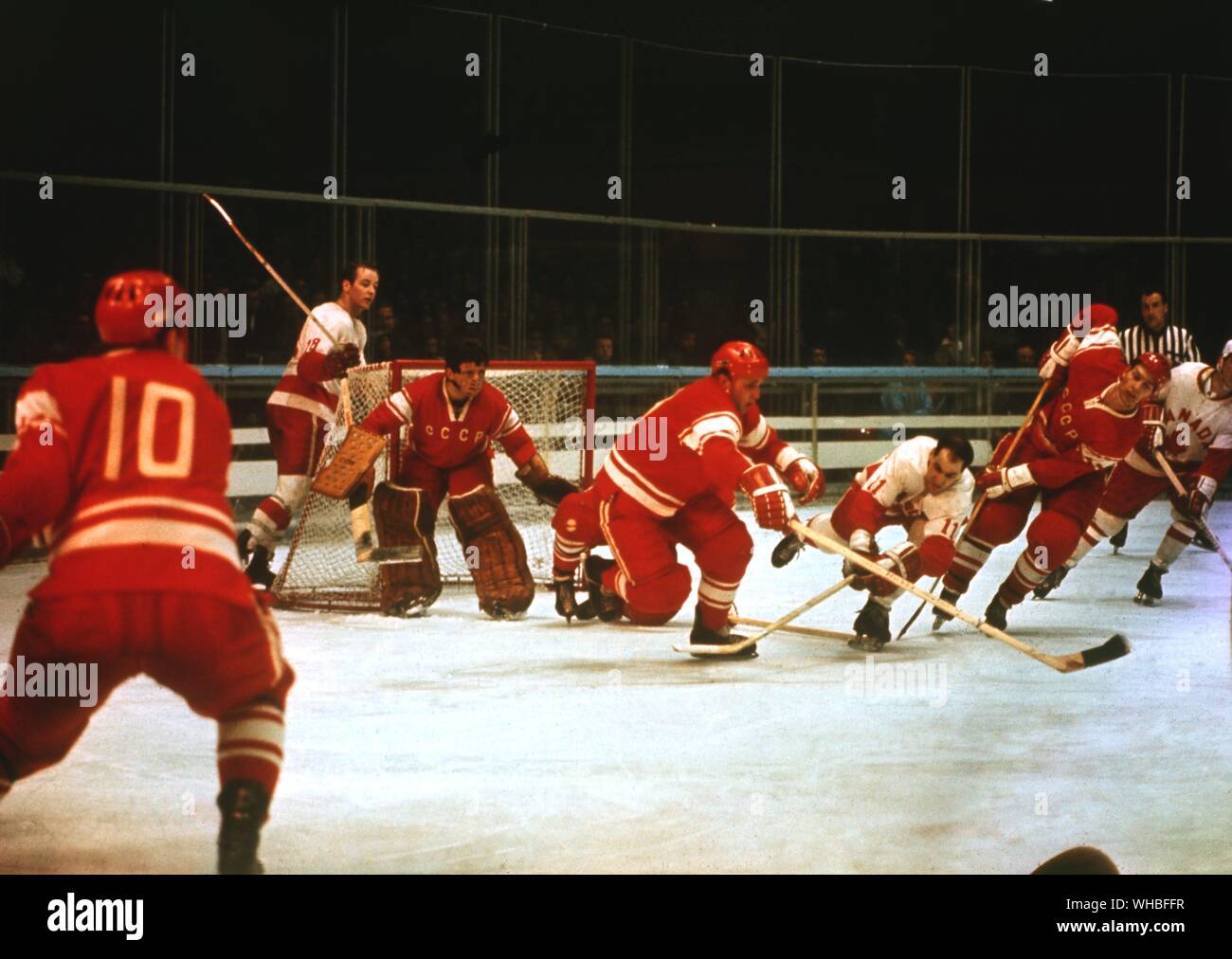 Coincidencia de hockey sobre hielo. . Foto de stock