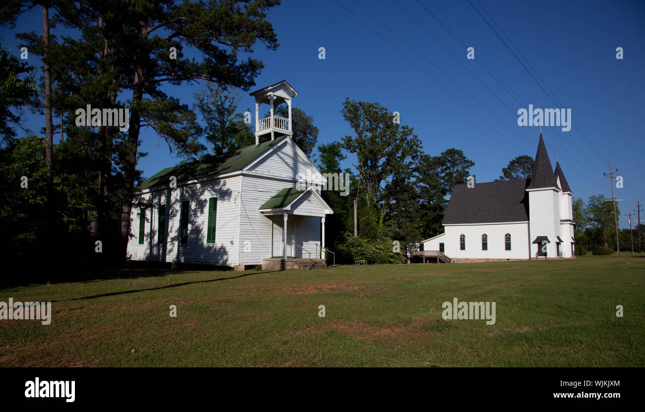 Los edificios históricos en Perdue Hill, Alabama Fotografía de stock Alamy
