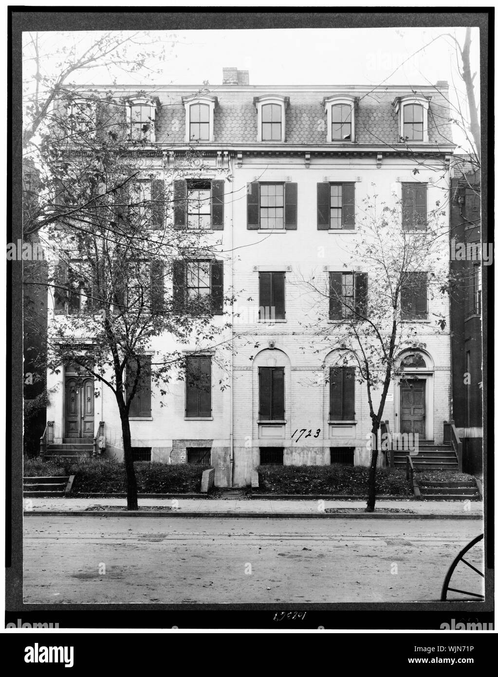 Casa de Jefferson Davis, en 1723 G. Street, Washington, D.C. Foto de stock