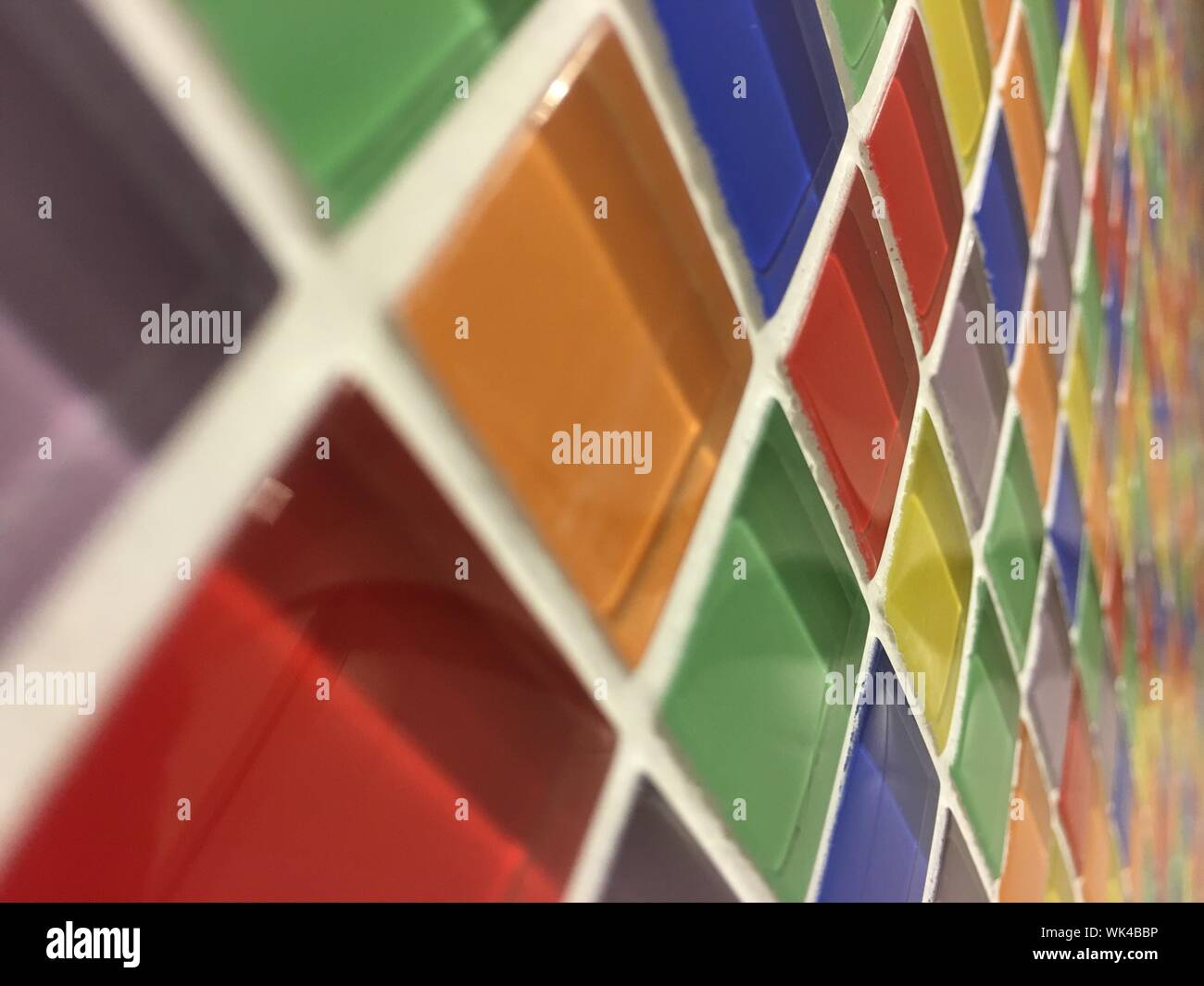 Disparo de fotograma completo de patrón multicolor Foto de stock