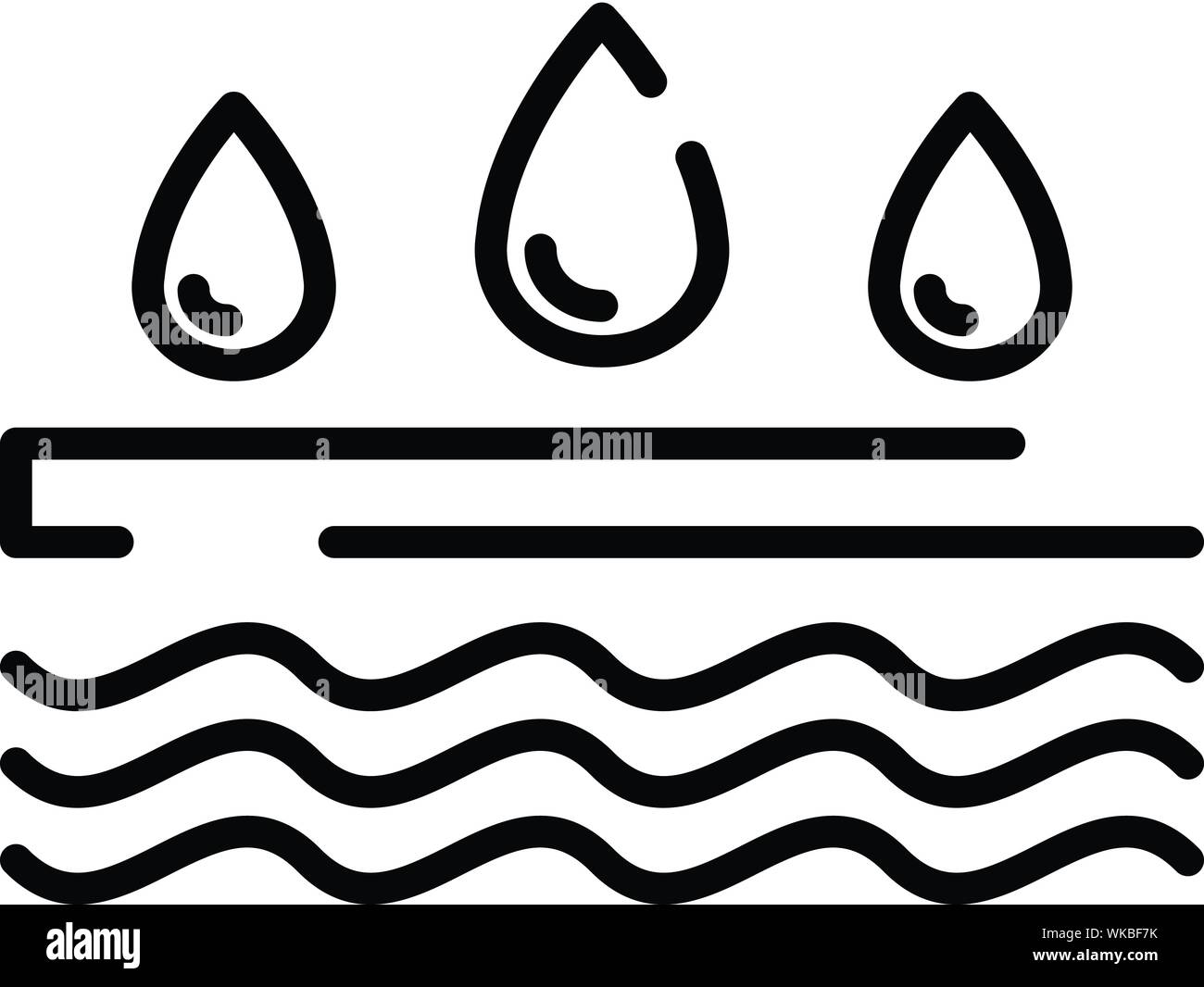 Símbolo ial resistente al agua Royalty Free Stock SVG Vector