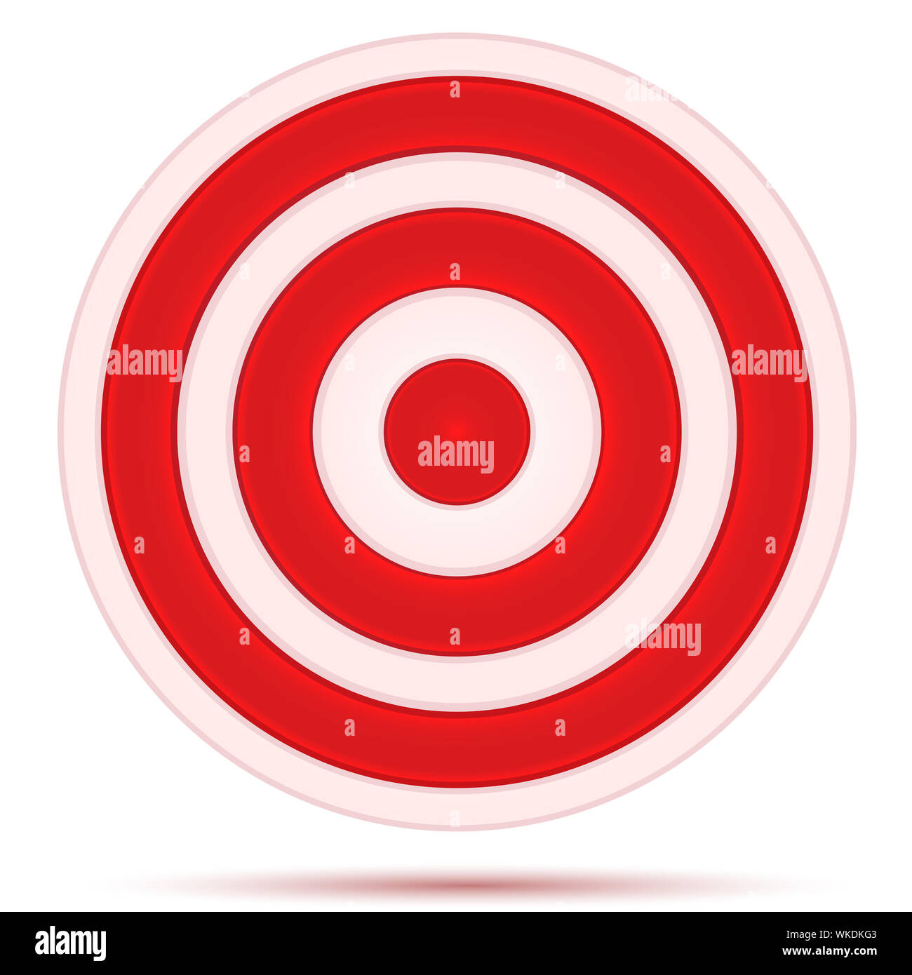 Ilustración de placa target sobre fondo blanco Fotografía de stock Alamy