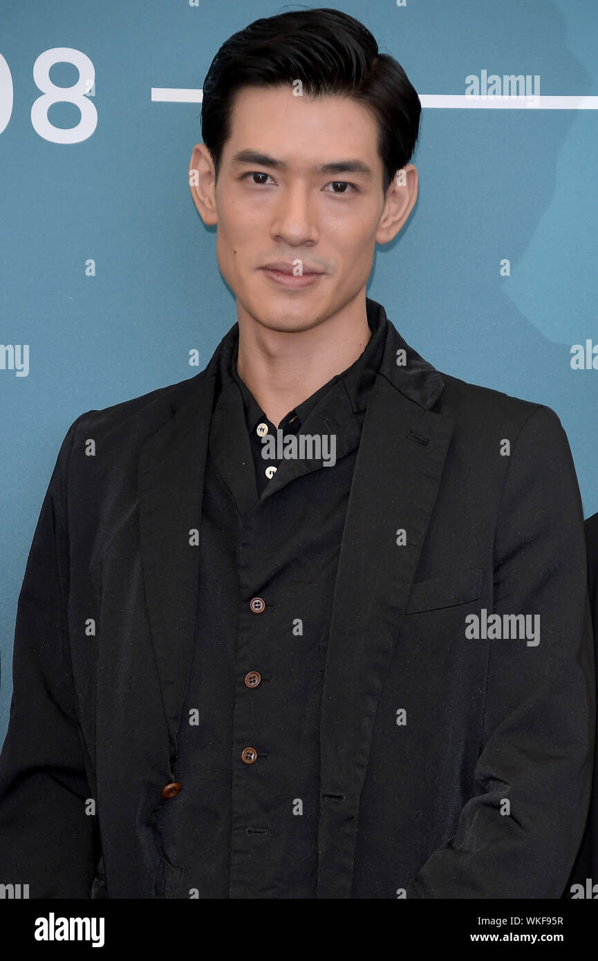76º Festival de Cine de Venecia 2019, Photocall film 'Lan xin da ju yuan (Sábado) de ficción". Foto: Nakajima Ayumu Foto de stock