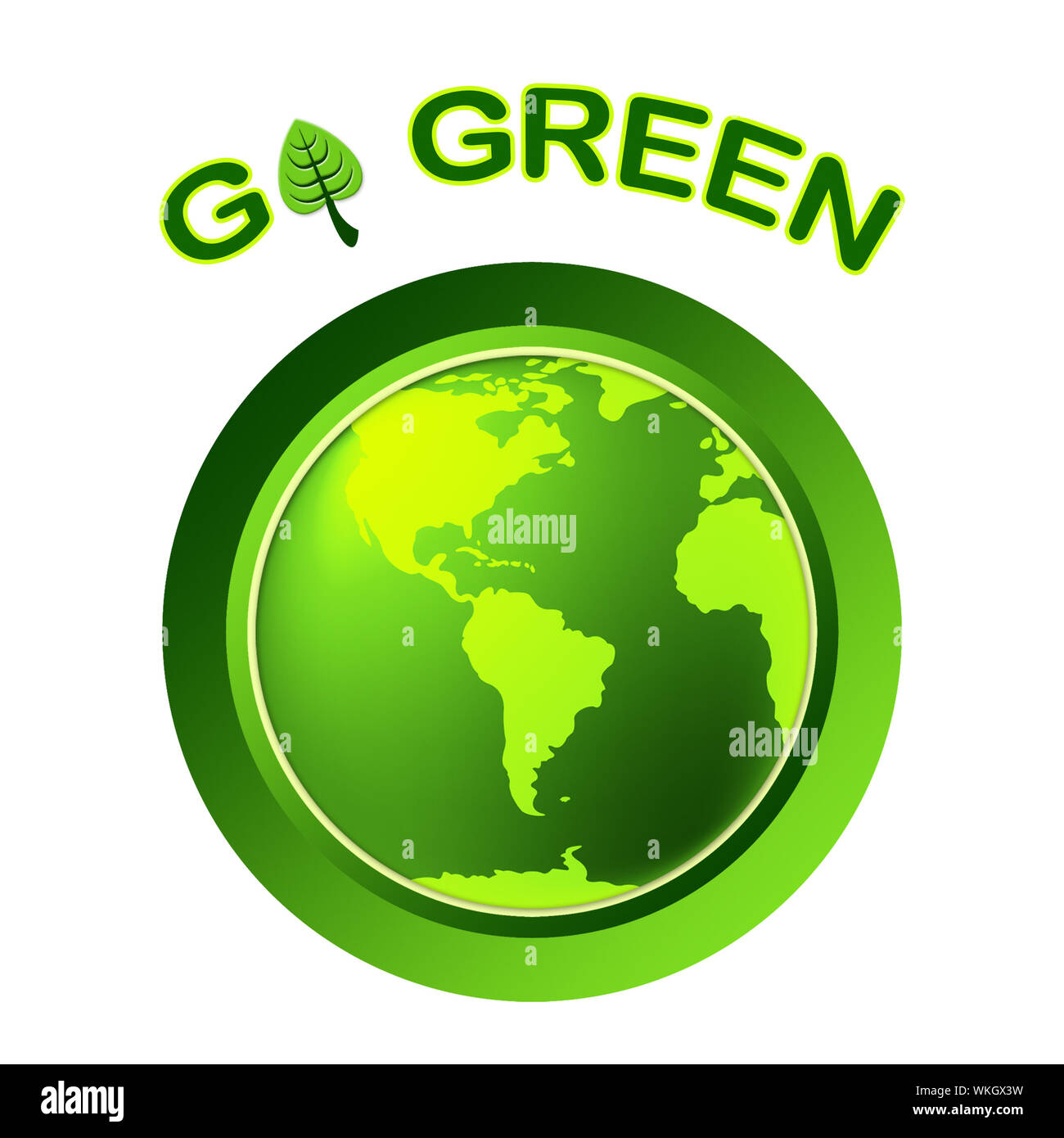 Go Green significado ecológico y respetuoso con el medio ambiente