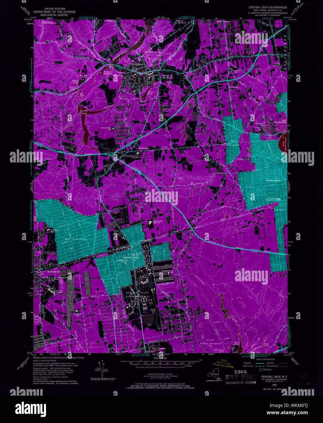 Mapa de central islip nueva york fotografías e imágenes de alta resolución Alamy