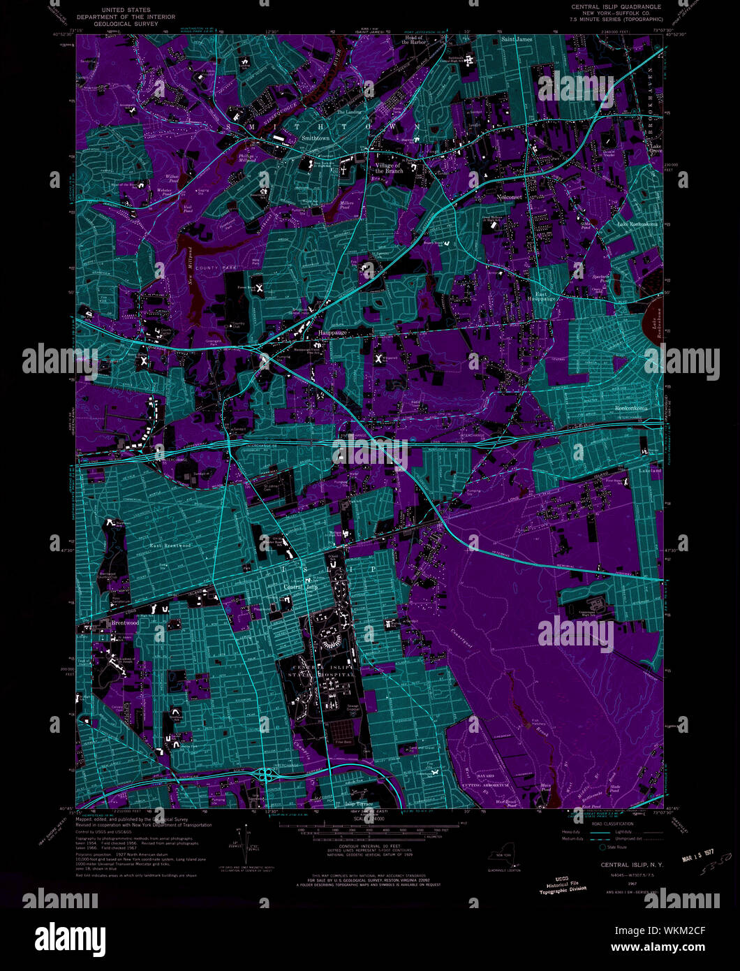 Mapa de islip central fotografías e imágenes de alta resolución Alamy