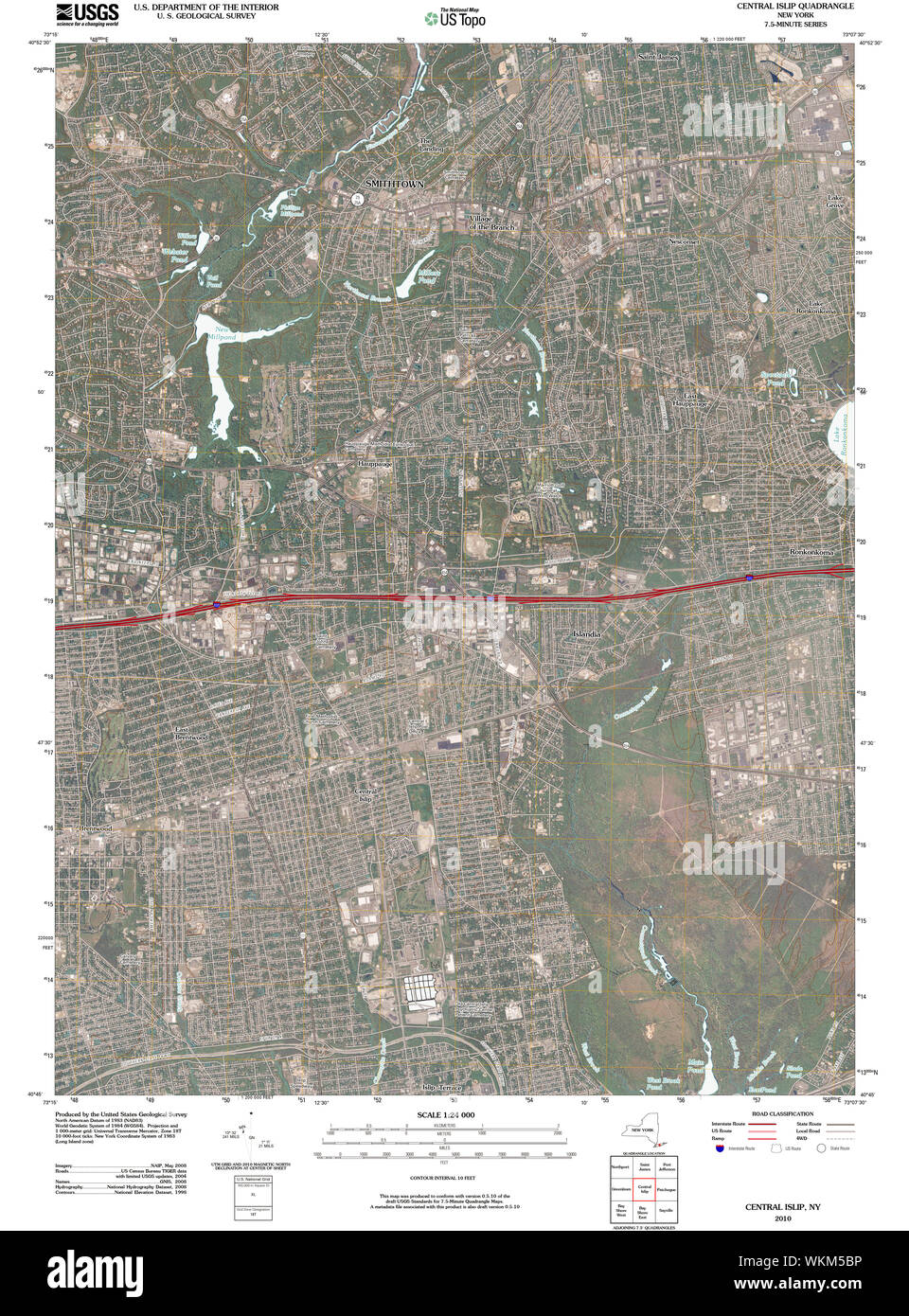 Mapa de islip central fotografías e imágenes de alta resolución Alamy