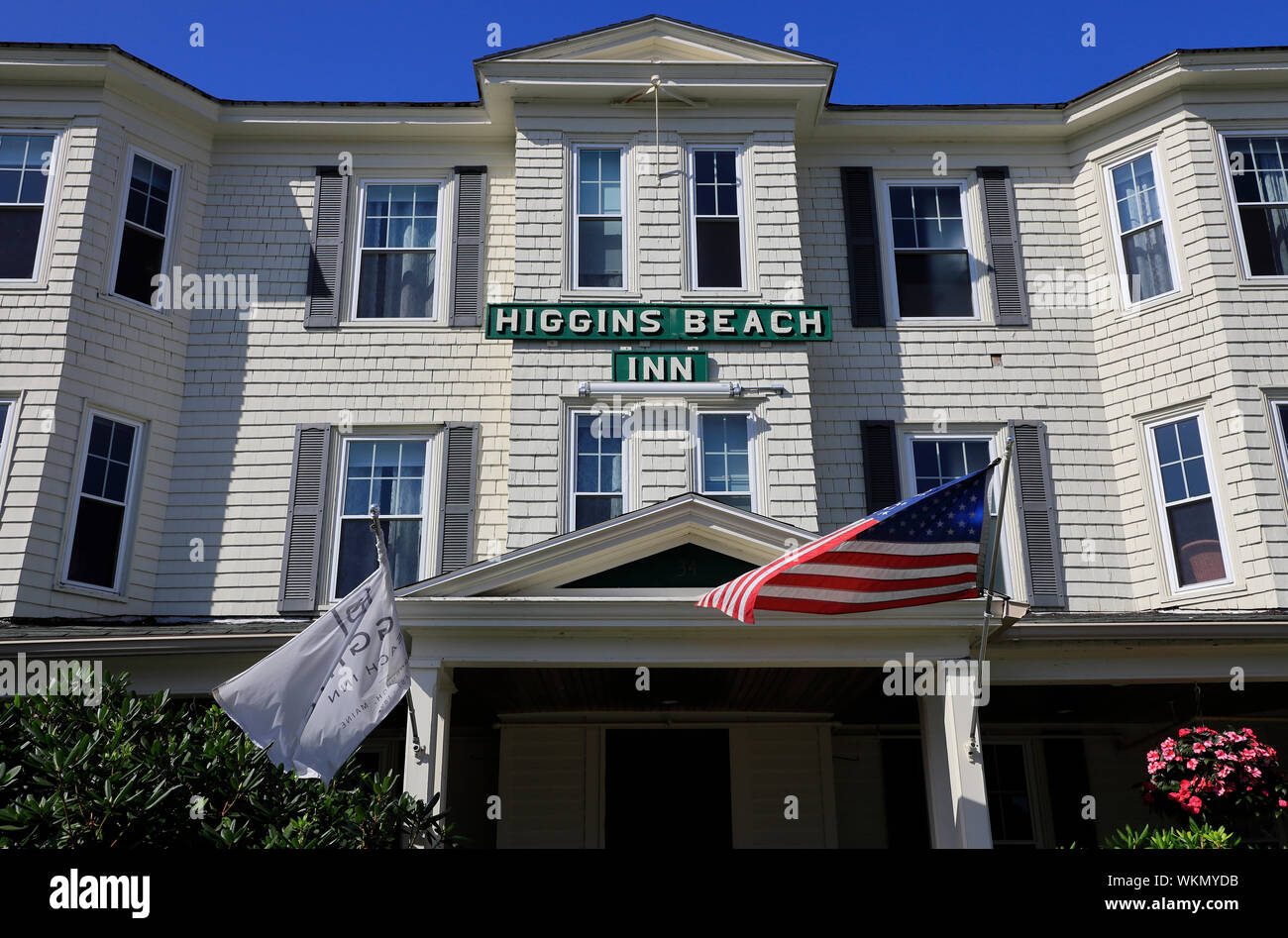Higgins Beach Inn.Higgins Playa.Scarborough.Maine.EE.UU. Foto de stock