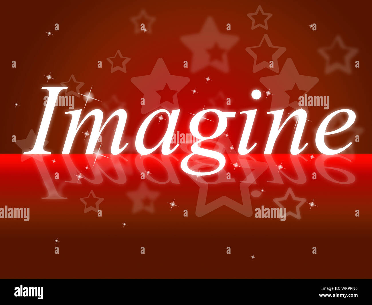 Pensamientos Imagine sentido reflexivo pensar e inventiva Foto de stock