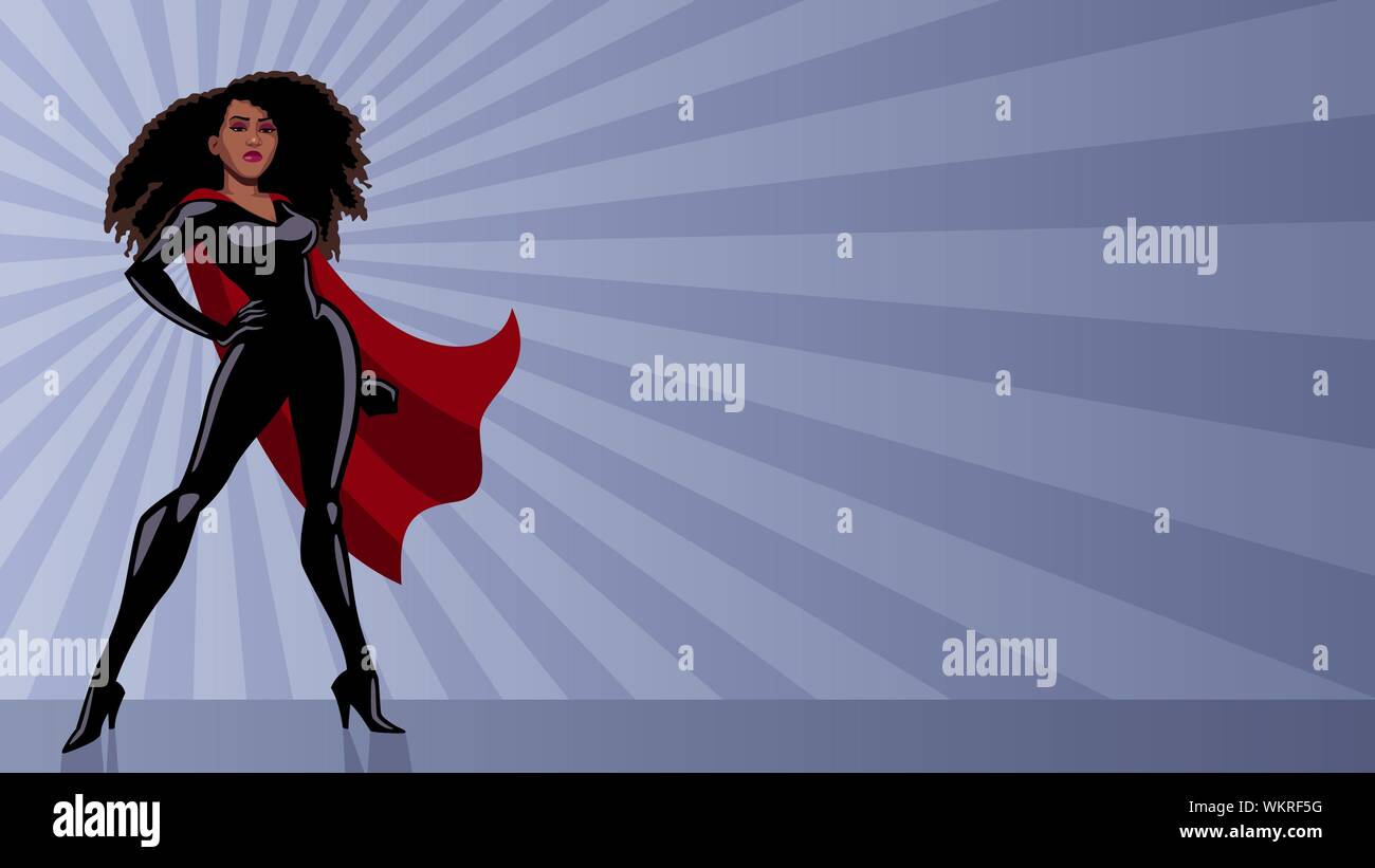 Superheroína negra fotografías e imágenes de alta resolución - Alamy