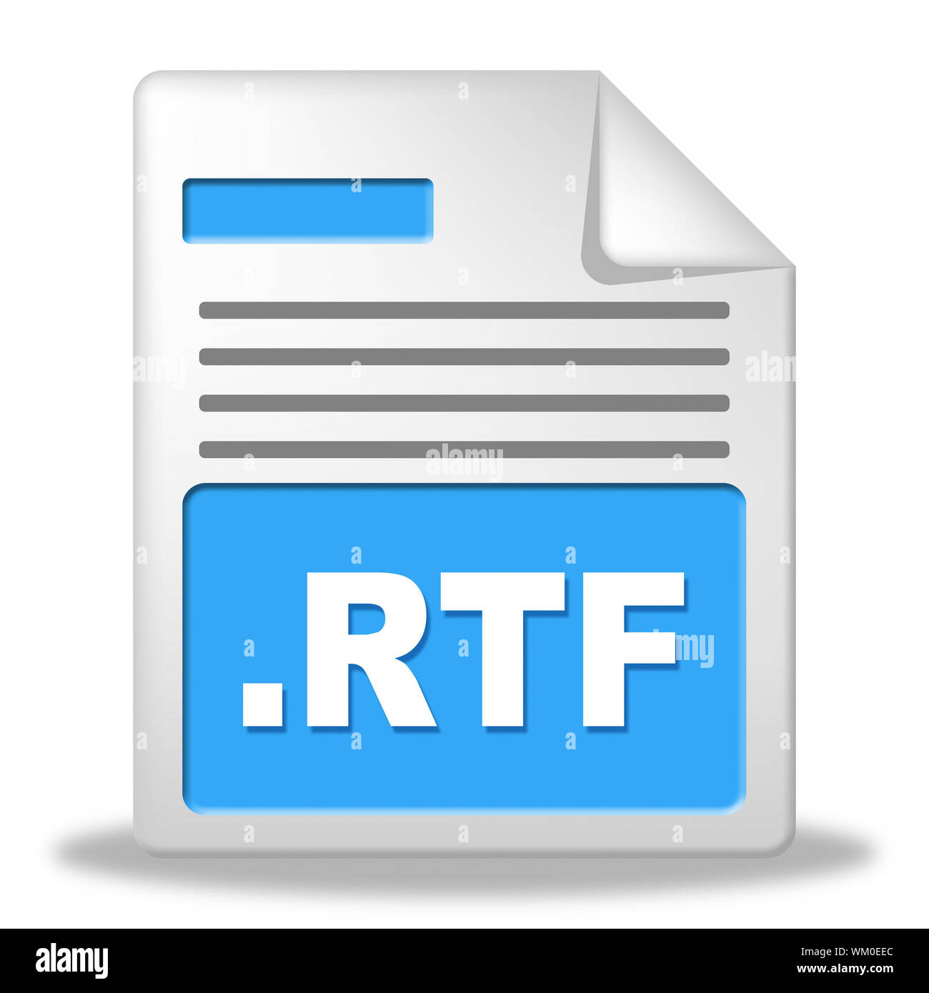 Archivo RTF significado organización documentos y organizar Fotografía de  stock - Alamy
