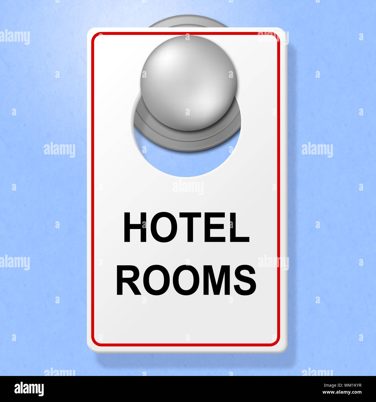 Las habitaciones del hotel firmar mostrando Reserve Ahora y reservar Foto de stock