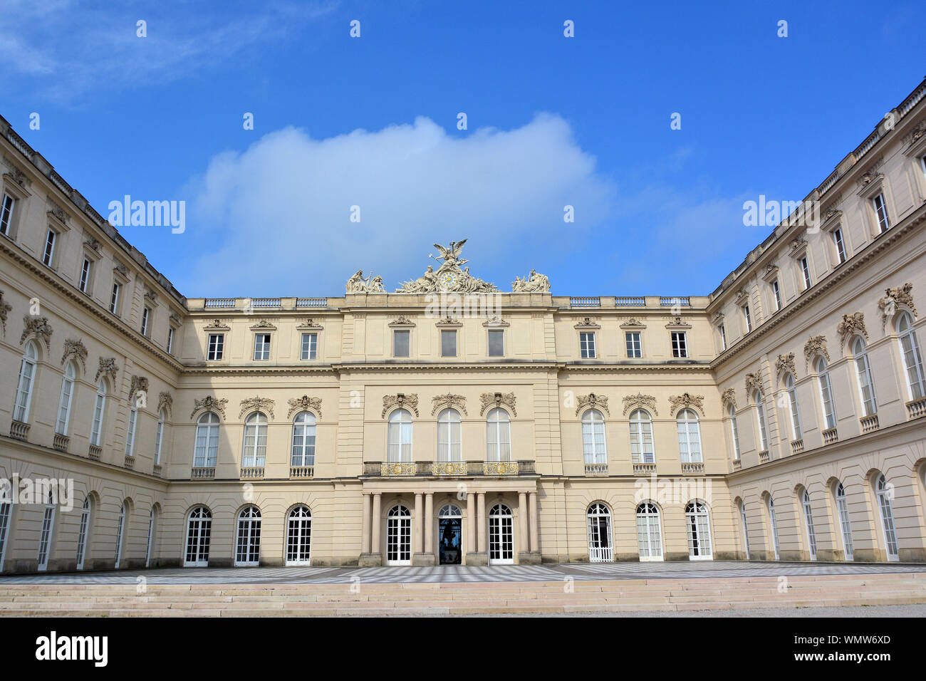 Nuevo palacio Neues Schloss, Herrenchiemsee, Alemania, Europa Foto de stock
