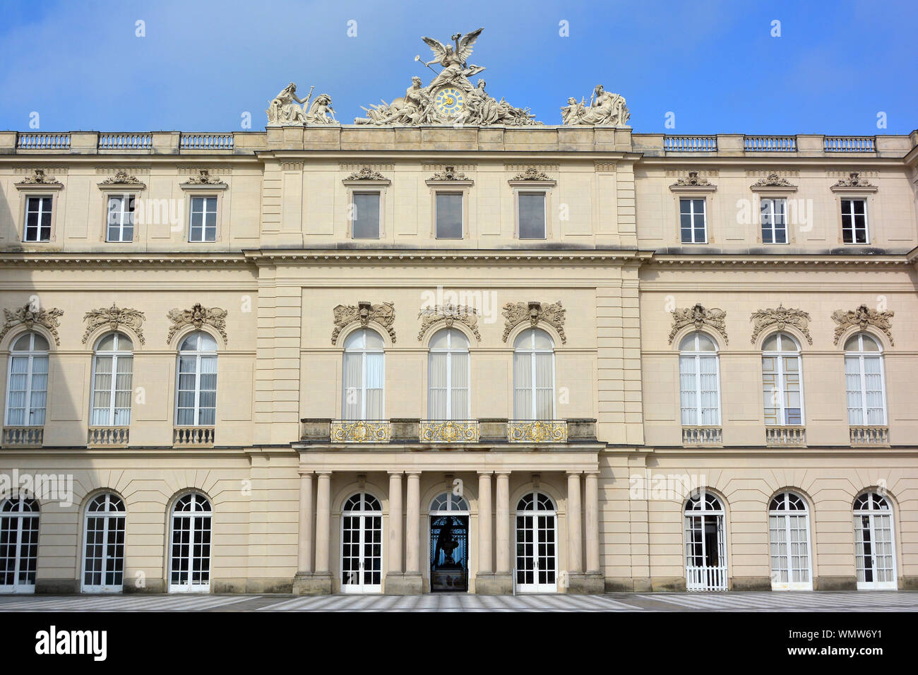 Nuevo palacio Neues Schloss, Herrenchiemsee, Alemania, Europa Foto de stock