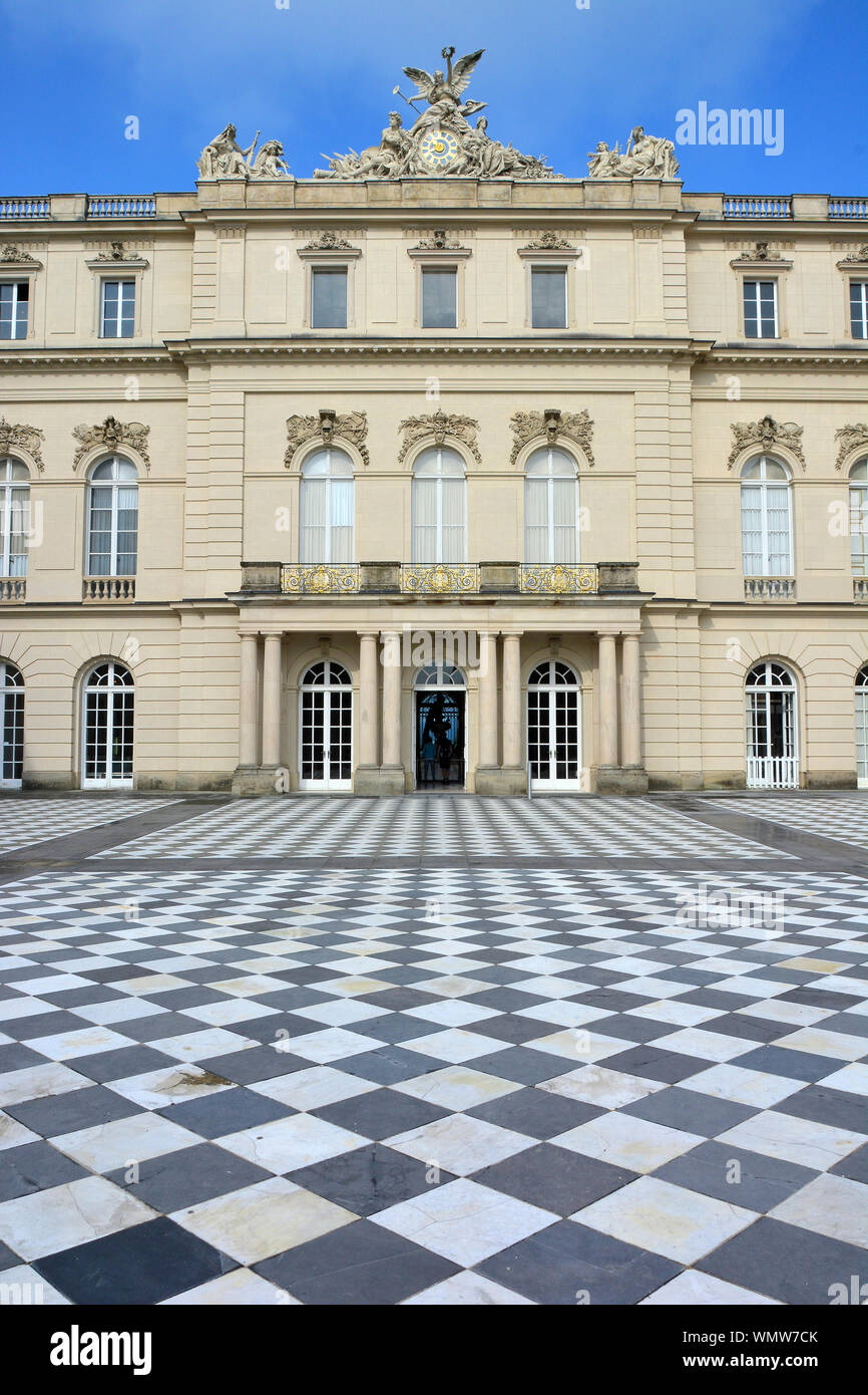Nuevo palacio Neues Schloss, Herrenchiemsee, Alemania, Europa Foto de stock