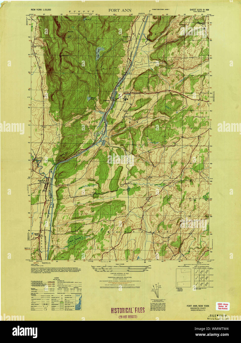 Mapa de fort ann nueva york fotografías e imágenes de alta resolución Alamy