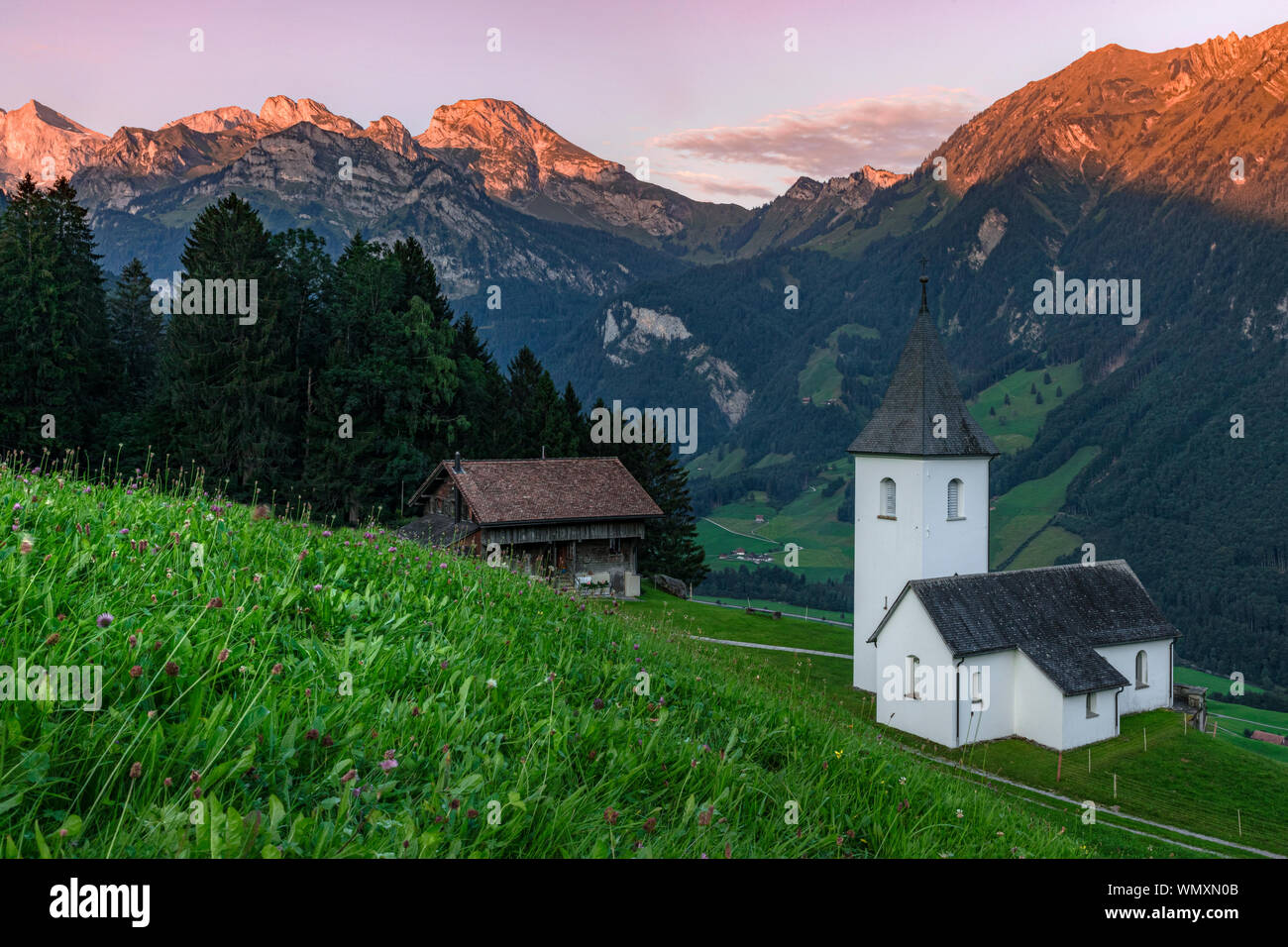 St Joder, Engelberg, Unterwalden Alto, Suiza, Europa Foto de stock