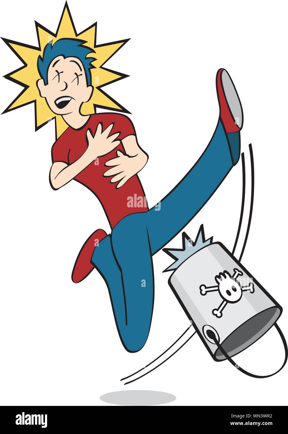 Estirar la pata Ilustración del Vector