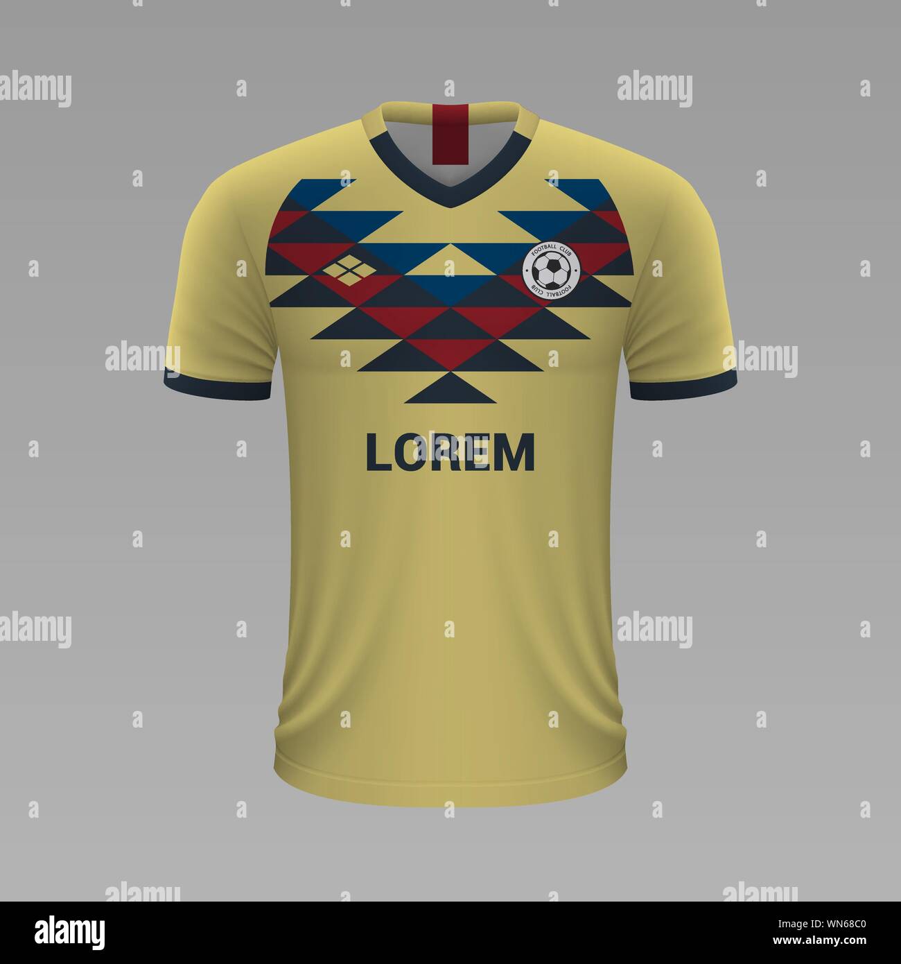 Camiseta de fútbol realista America México 2020, Jersey plantilla para kit  de fútbol Imagen Vector de stock - Alamy