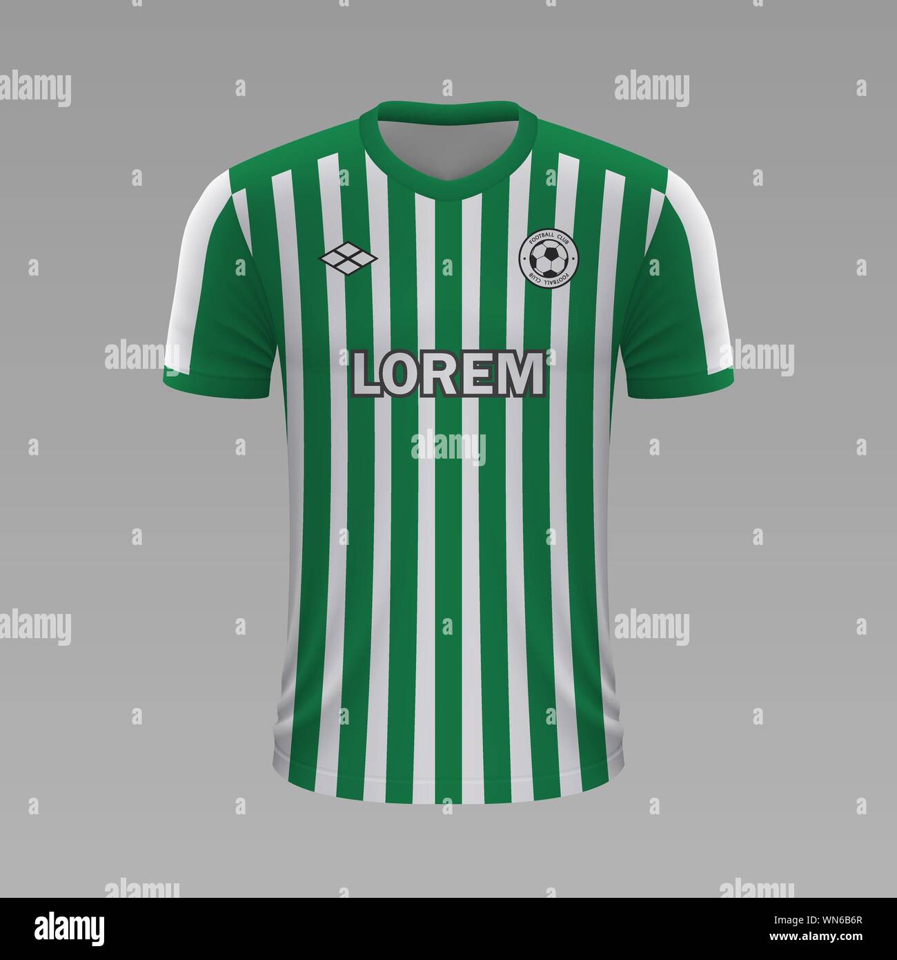 Camiseta de fútbol Real Betis 2020, Jersey plantilla para equipos de  fútbol. Ilustración vectorial Imagen Vector de stock - Alamy