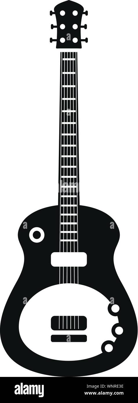 Icono del instrumento de la guitarra. Simple ilustración de guitarra  instrumento icono vectoriales para diseño web aislado sobre fondo blanco  Imagen Vector de stock - Alamy