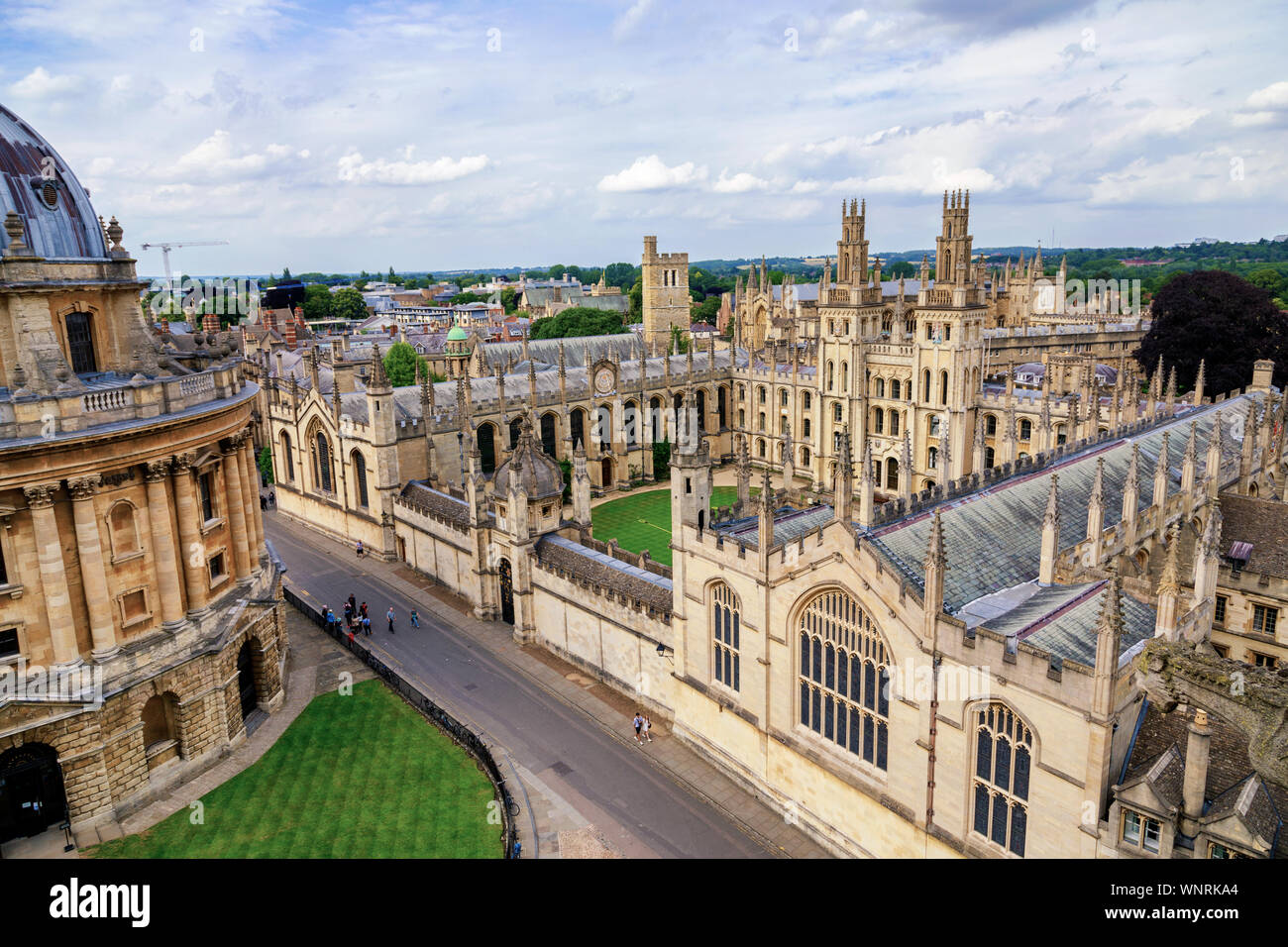 Día soleado en la Radcliffe Camera en Oxford Reino Unido Inglaterra Foto de stock